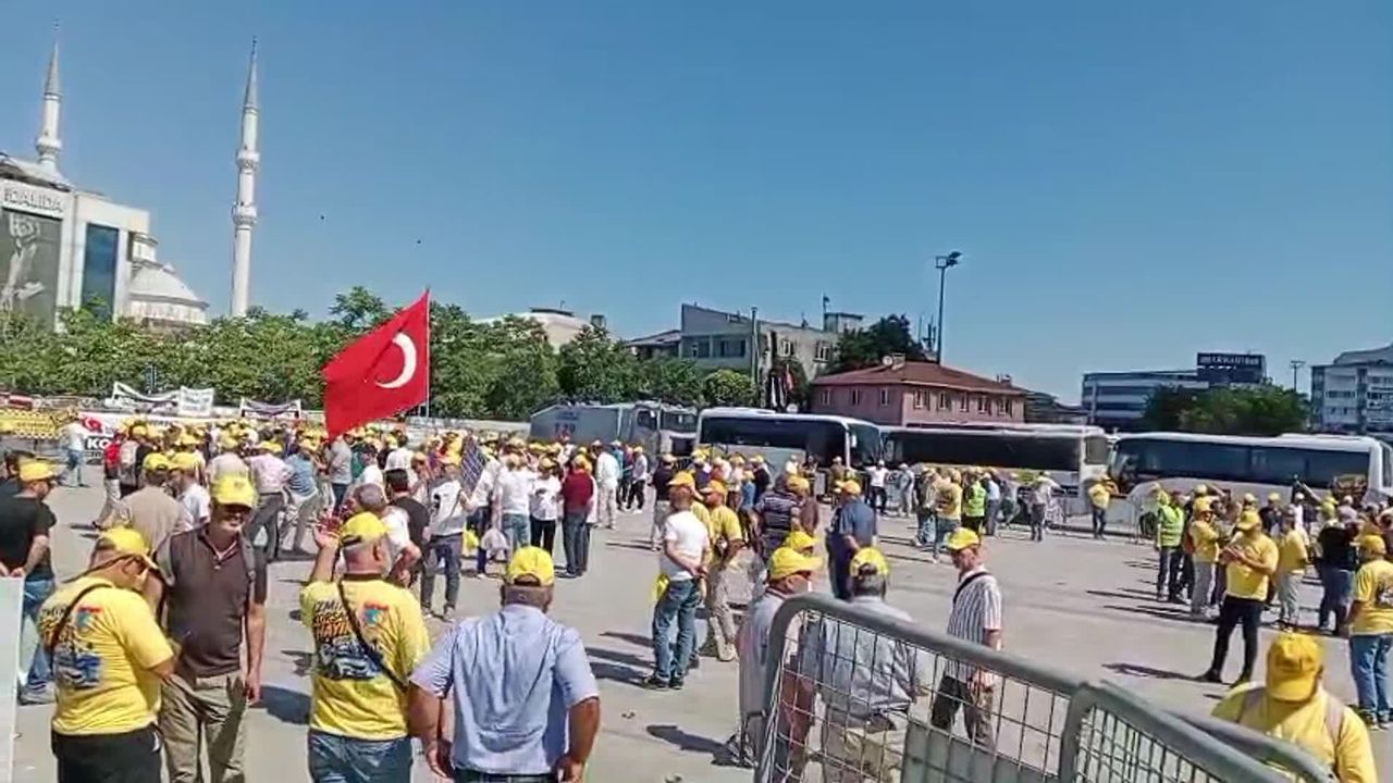 Çağlayan'da taksici davası nedeniyle TOMA'lı önlem