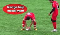 Futbol sahasında görülmemiş olay! Top martıya çarptı