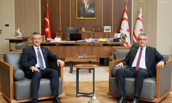 Özgür Özel, KKTC Cumhurbaşkanı Erhürman ile bir araya geldi