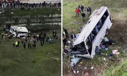 İstanbul'da korkunç kaza! İşçi servisi şarampole yuvarlandı