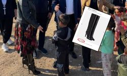 Ayağında ayakkabı olmayan çocukların yanında 80 bin liralık botla gitti