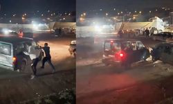 Sopalı magandalardan kurtulmaya çalışan sürücü üç aracı haşat etti