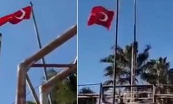 Büyük provokasyon! Suriye sınırında Türk bayrağına saldırı