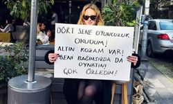 Hayal Köseoğlu, sokakta pankart açarak rol istedi!