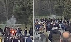 Derbi öncesi ortalık karıştı! Taraftarlar arasında kavga çıktı...