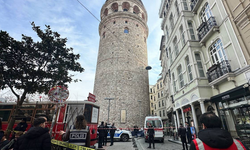 Bir kadın Galata Kulesi'nden aşağıya atladı