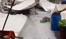 İstanbul'da dolu etkili oldu! Yollar beyaza büründü