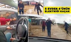 Şanlıurfa'da kaçak elektrik kullananlar görevli ekibe taşlarla saldırdı