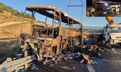 Denizli’de feci kaza! Yolcu otobüsü alev alev!: 8 ölü 33 yaralı