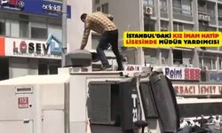 İzmir'de TOMA'nın üzerine çıkan öğretmen tutuklandı
