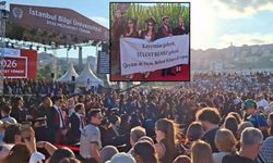Bilgi mezuniyet töreninde kayyım rektöre protesto! Kürsüyü terk etti