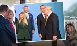 Meloni Trump'ı görünce başını çevirdi
