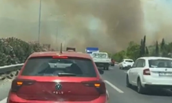 Manisa'da korkutan görüntüler! Dumanlar İzmir-İstanbul otoyolundan görüldü