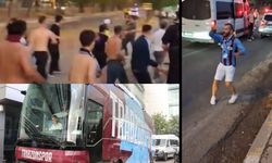 Trabzonspor taraftarlarına Diyarbakır'da taşlı saldırı