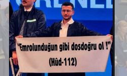 Ayetli pankartla gündeme gelmişti: Cumhurbaşkanına hakaretten tutuklandı