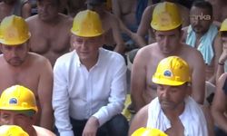 Özgür Özel'den madencilerin eylemine destek ziyareti