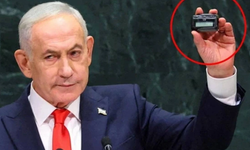 BM kürsüsünde protesto edilen Netanyahu, dünyayı bu cihazla tehdit etti