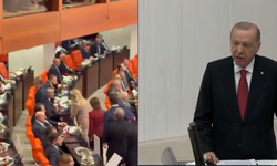 Erdoğan kürsüye çıktı Yeni Parti salonu terk etti