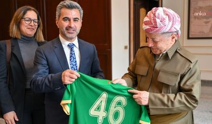 Amedspor’dan Mesud Barzani’ye ziyaret