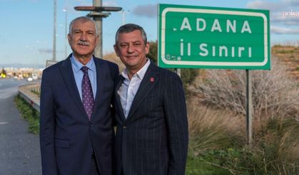 Zeydan Karalar, CHP Genel Başkanı Özgür Özel‘i Adana il sınırında karşıladı