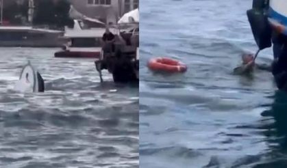 Karaköy'de yolcu vapuru ile tekne çarpıştı!