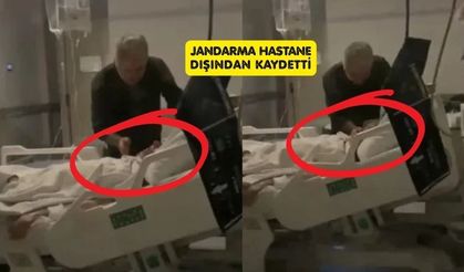 Hastane odasında şoke eden anlar! Oğlu babasını boğmaya çalıştı