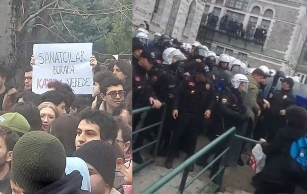 Boğaziçi Üniversitesi'nde kulüp odaları protestosu! Polisten sert müdahale...