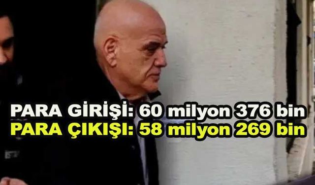 Ahmet Çakar'ın yüklü miktarda para giriş ve çıkışı MASAK raporunda