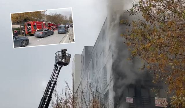 Bağdat Caddesi'nde korkutan yangın! Cadde trafiğe kapatıldı...
