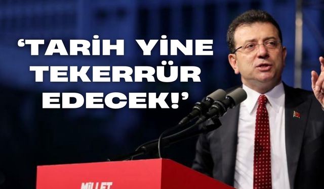 Ekrem İmamoğlu'ndan Kağıthane mitinginde 'tek adam' mesajı!