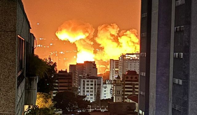 Venezuela'da peş peşe patlamalar! Emri Trump verdi
