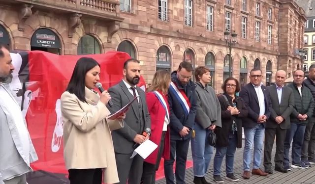 Fransa'da Ekrem İmamoğlu protestosu