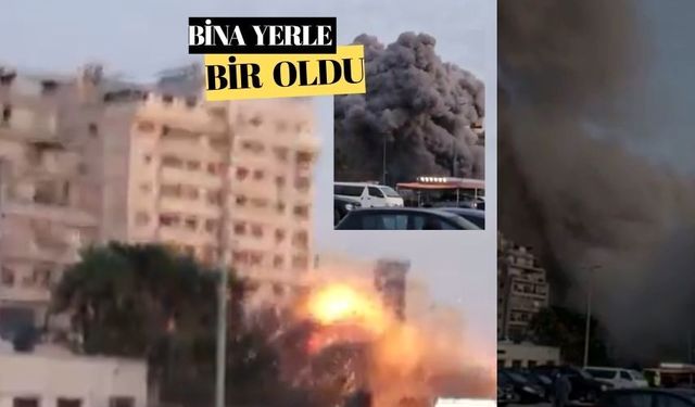 İsrail  Beyrut'ta çok katlı binayı vurdu