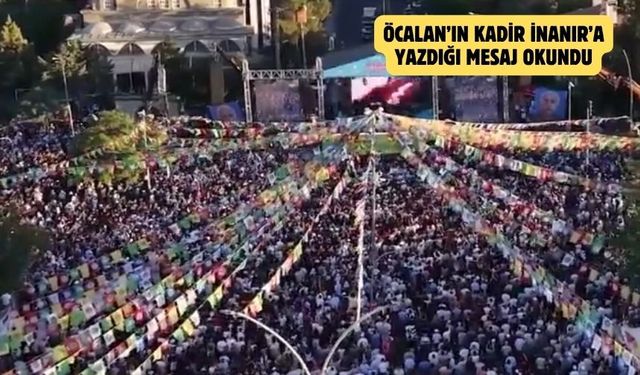 Diyarbakır'da 'Abdullah Öcalan'a özgürlük' mitingi