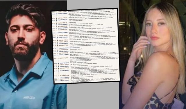 Rapçi Canbay ile Aleyna Kalaycıoğlu arasındaki mesajlar ortaya çıktı