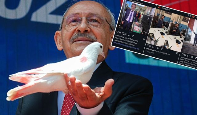 Kılıçdaroğlu'na güvercin getirenin skandal albümü