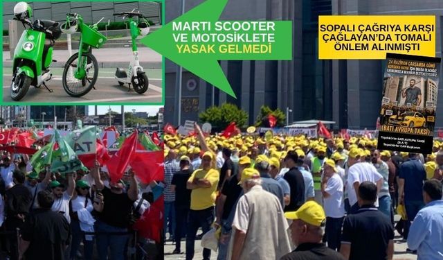 Taksiciler kazandı! Martı TAG'a engelleme kararı