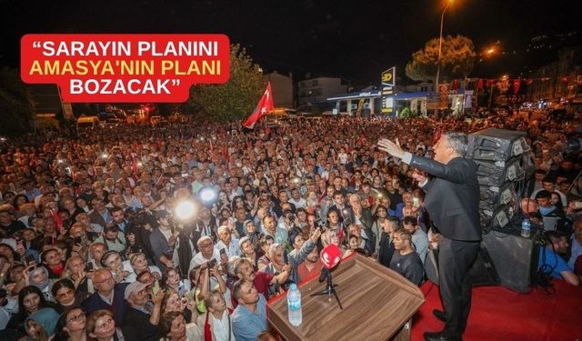 Özgür Özel konaklamaya gittiği Amasya'da binler karşıladı mitinge dönüştü