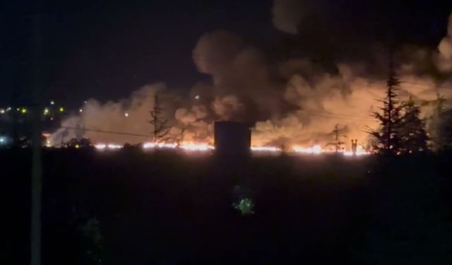Eskişehir'deki TEI fabrikasında korkutan yangın