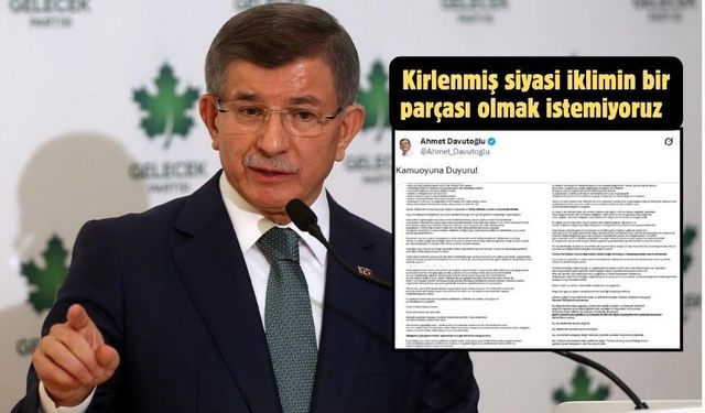 Gelecek Partisi kapatıldı! Ahmet Davutoğlu siyaseti bıraktı