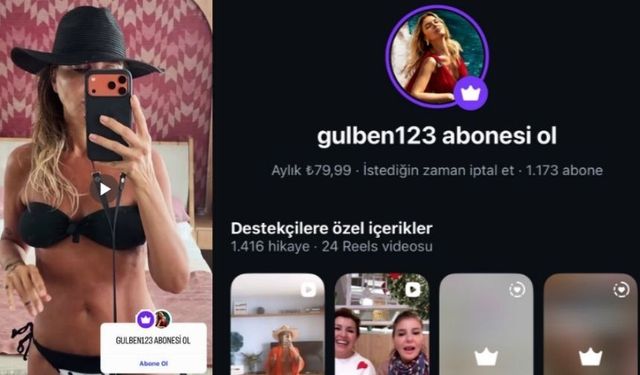 Gülben Ergen 79,99 liraya abonelik sistemi açtı