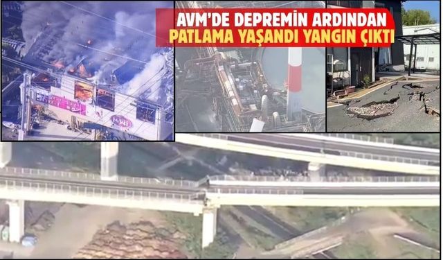 Japonya bu kez 7,1 depremle yıkıldı! AVM çöktü: 13 ölü çok sayıda kayıp var