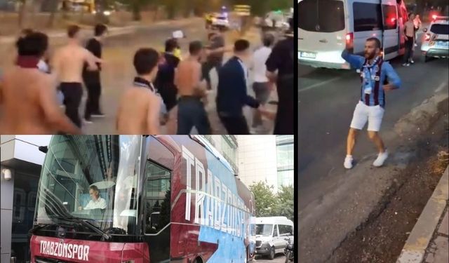Trabzonspor taraftarlarına Diyarbakır'da taşlı saldırı