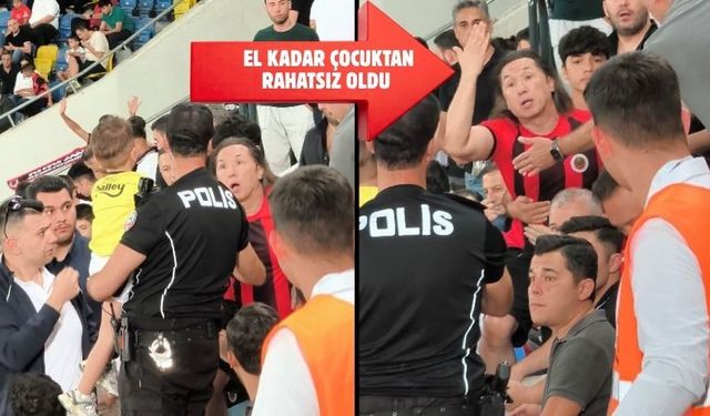 Çocuğa forma çıkarttıran holigan gözaltına alındı