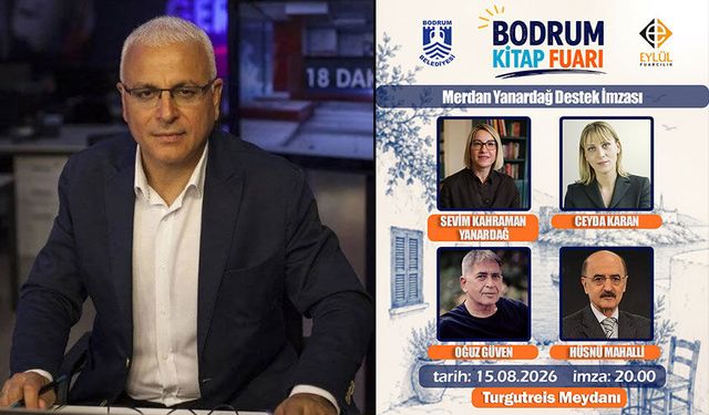 Bodrum’da Merdan Yanardağ ile dayanışma için imza günü