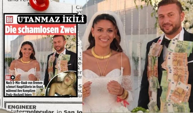Milyonluk soygun milyonluk düğün! Almanya'nın aradığı çift Türkiye'de evlendi
