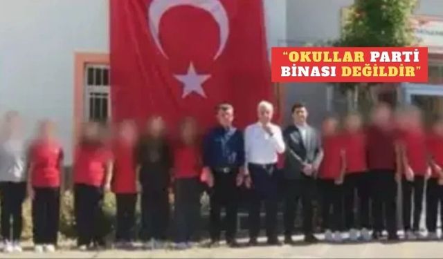 AKP ilçe başkanı okulları denetledi! Eğitimcilerden tepki yağdı