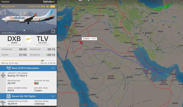 Flydubai uçağının 'kaçırılma' sinyalinin arkasından 2 pilotun kavgası çıktı