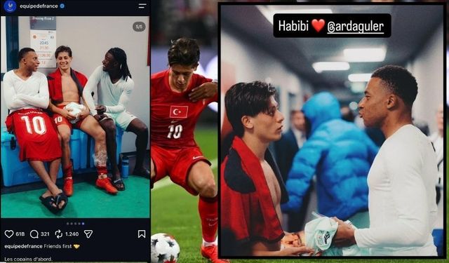 Mbappe ve Fransa Milli Takımı'ndan Arda Güler paylaşımı