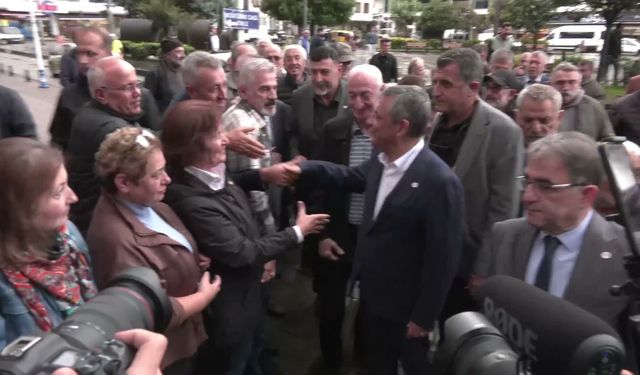 Özgür Özel, Rize'de... Özel: Zulüm yapana, kötülük yapana karşı döndük arkamızı çektik gittik